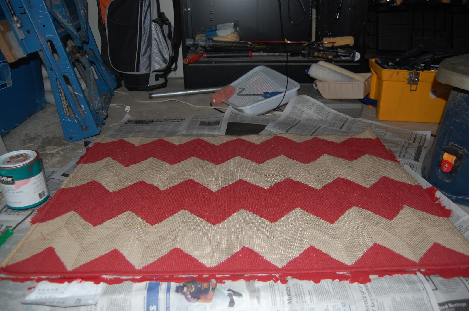 invitation to forth Painted Rug