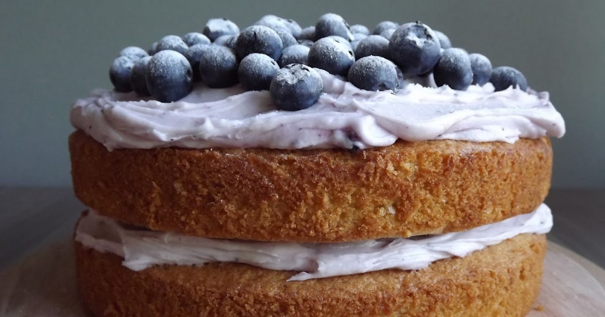 Hazelnut, Lemon and Blueberry Layer Cake