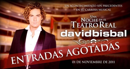 Comprar Entradas David Bisbal Teatro Real Madrid