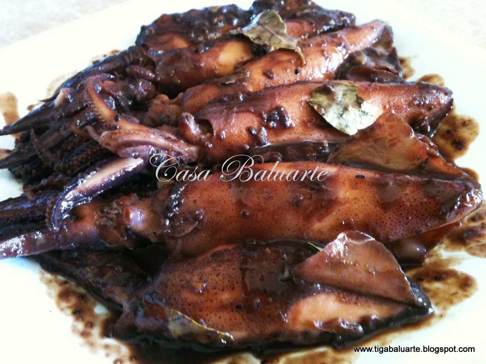 Casa Baluarte Filipino Recipes: Adobong Pusit