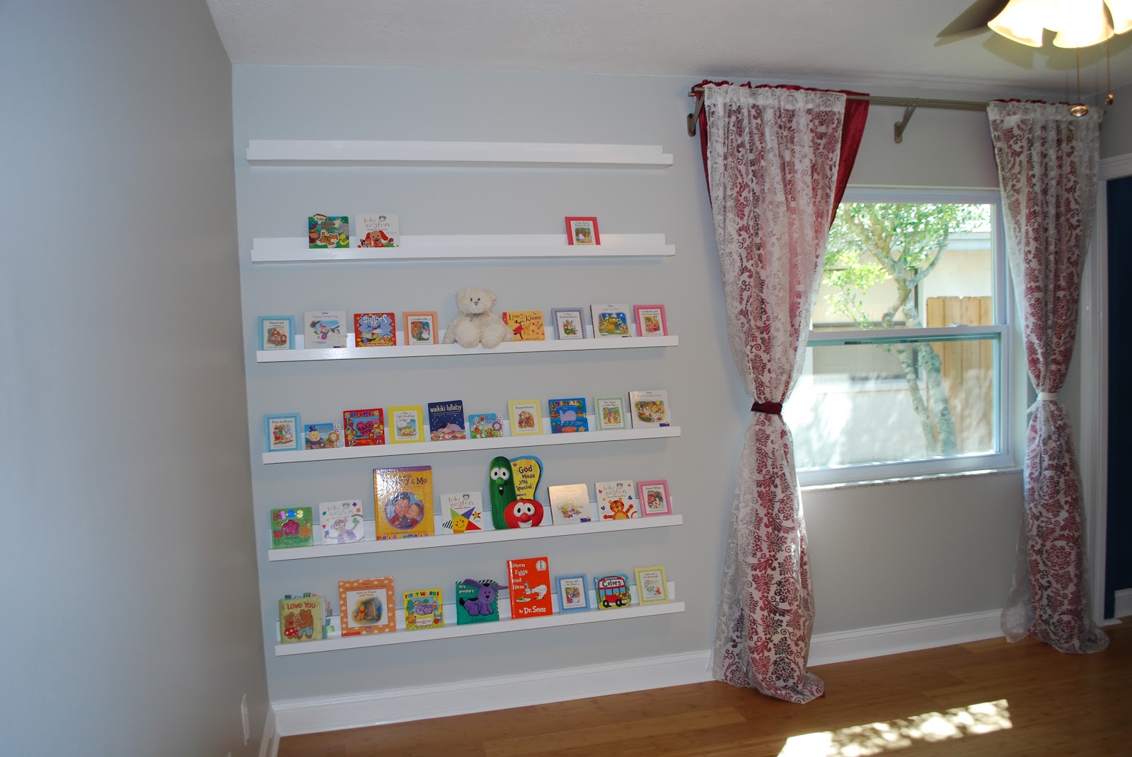 Nursery Room Book Shelves / Gallery Ledges Ana White Woodworking Projects