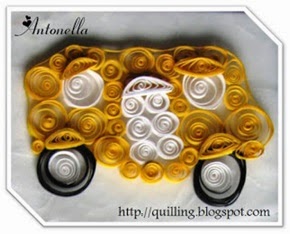 Free Quilled Quilling School Bus