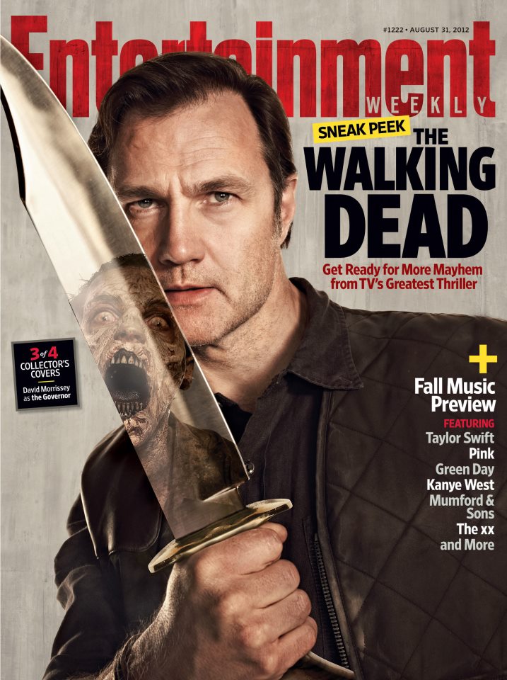 Мужчины-модели с ножами 