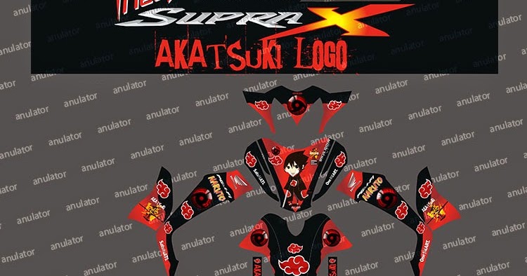 honda supra x 125 akatsuki digital print stiker motor honda supra x 125 akatsuki digital print stiker motor
