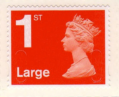 1st class Large Machin definitive in Royal Mail red 2013.