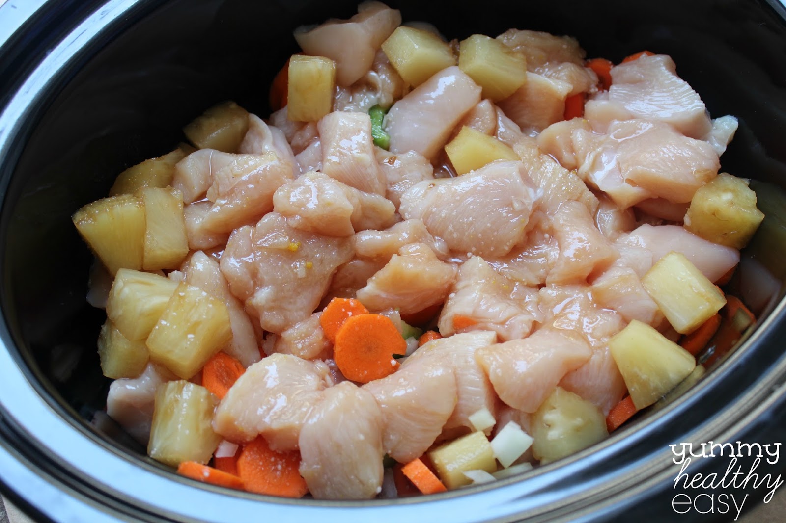 Slow Cooker Sweet & Sour Chicken Yummy Healthy Easy