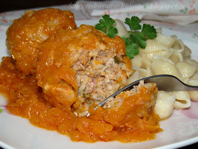 Куриные тефтели с тыквой