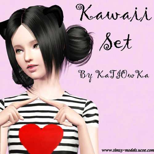 Empire Sims 3: Kawaii Pose Set by KaTIOwKa