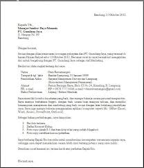 Informasi Terbaru 2013 Surat Lamaran Kerja Contoh Surat Lamaran
