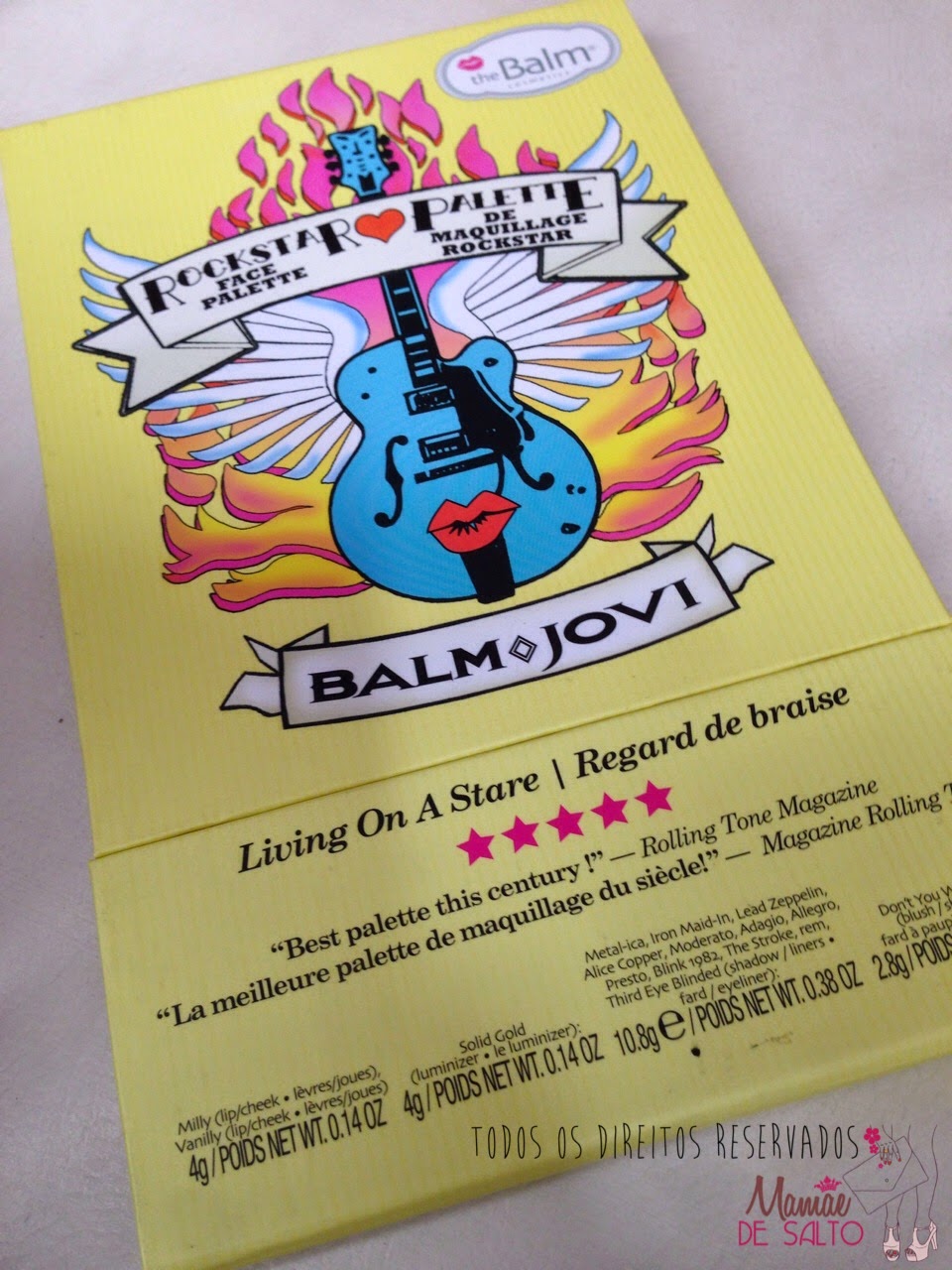 Paleta de sombras theBalm Rockstar Palette / blog Mamãe de Salto