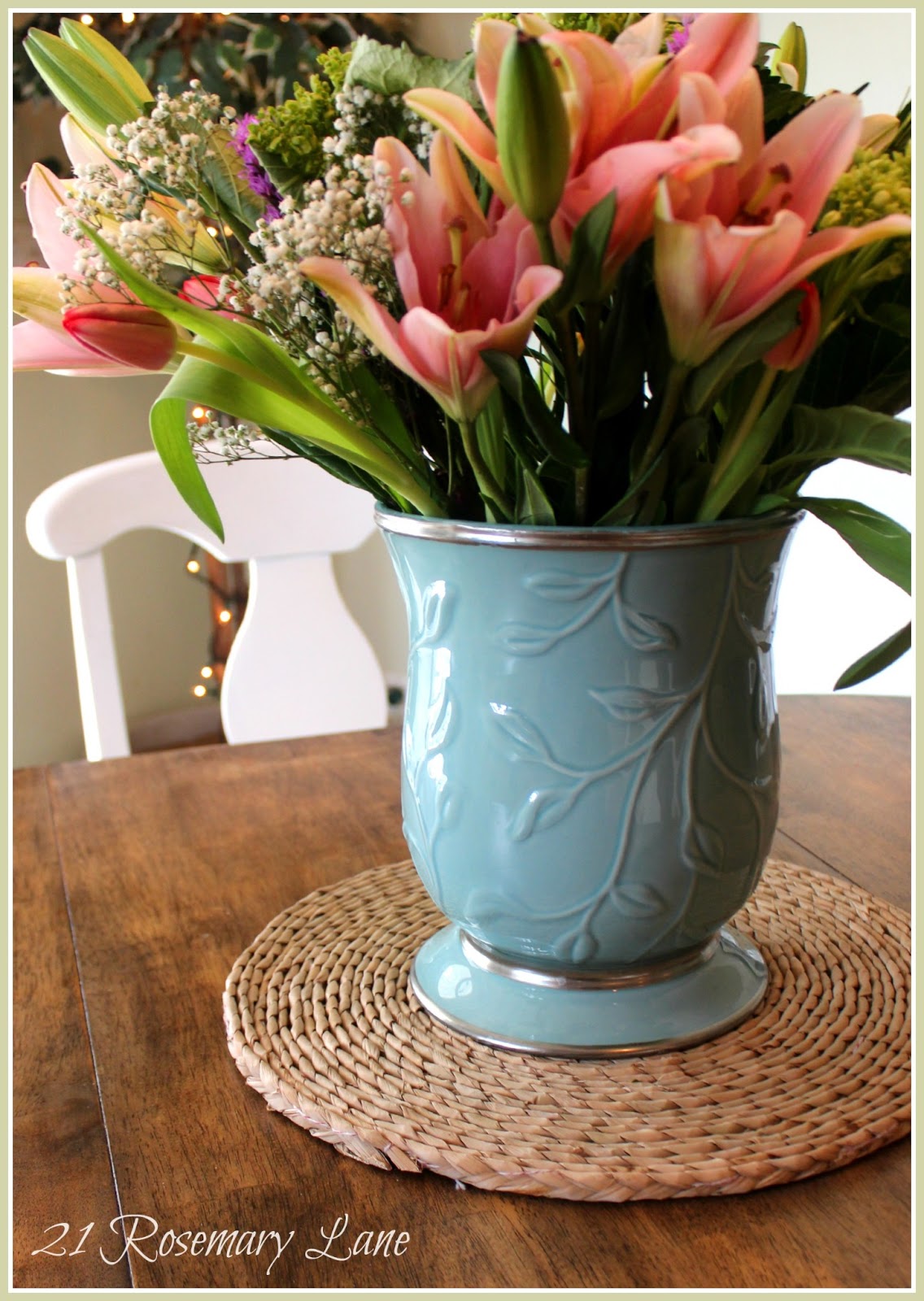 21 Rosemary Lane Freshened Up Kitchen Table and Chairs