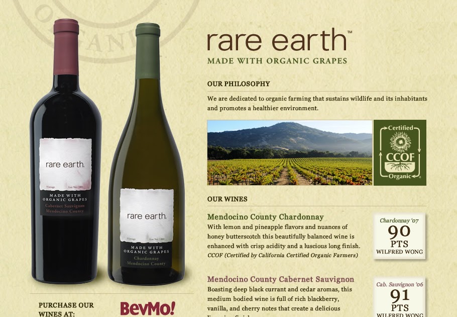 Organic Wines Uncorked Organic Option at BevMo Rare Earth