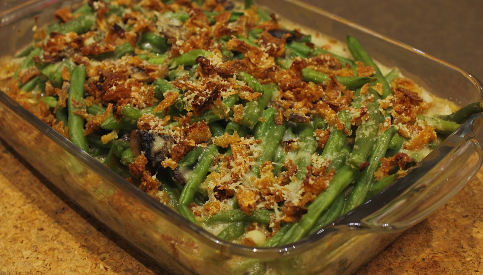 Pudica's Food Corner American Style Green Bean Casserole for THANKSGIVING