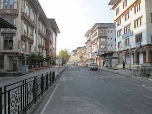 Beautiful and clean Thimphu city.