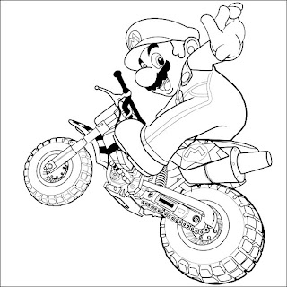 mario printable coloring pages