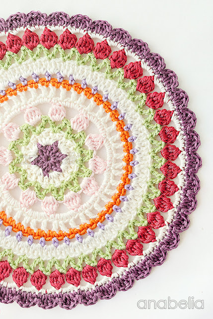 Crochet mandala by Anabelia Craft Design