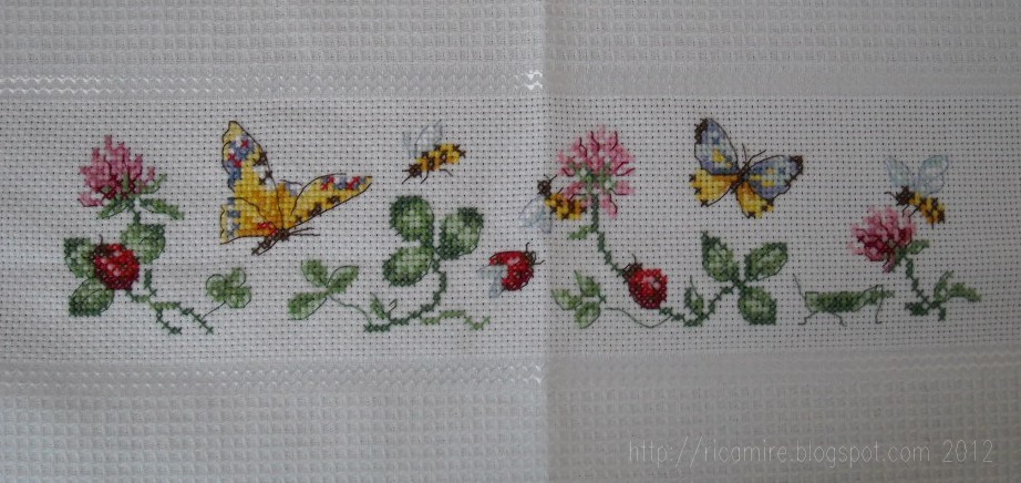 Schemi punto croce x asciugamani