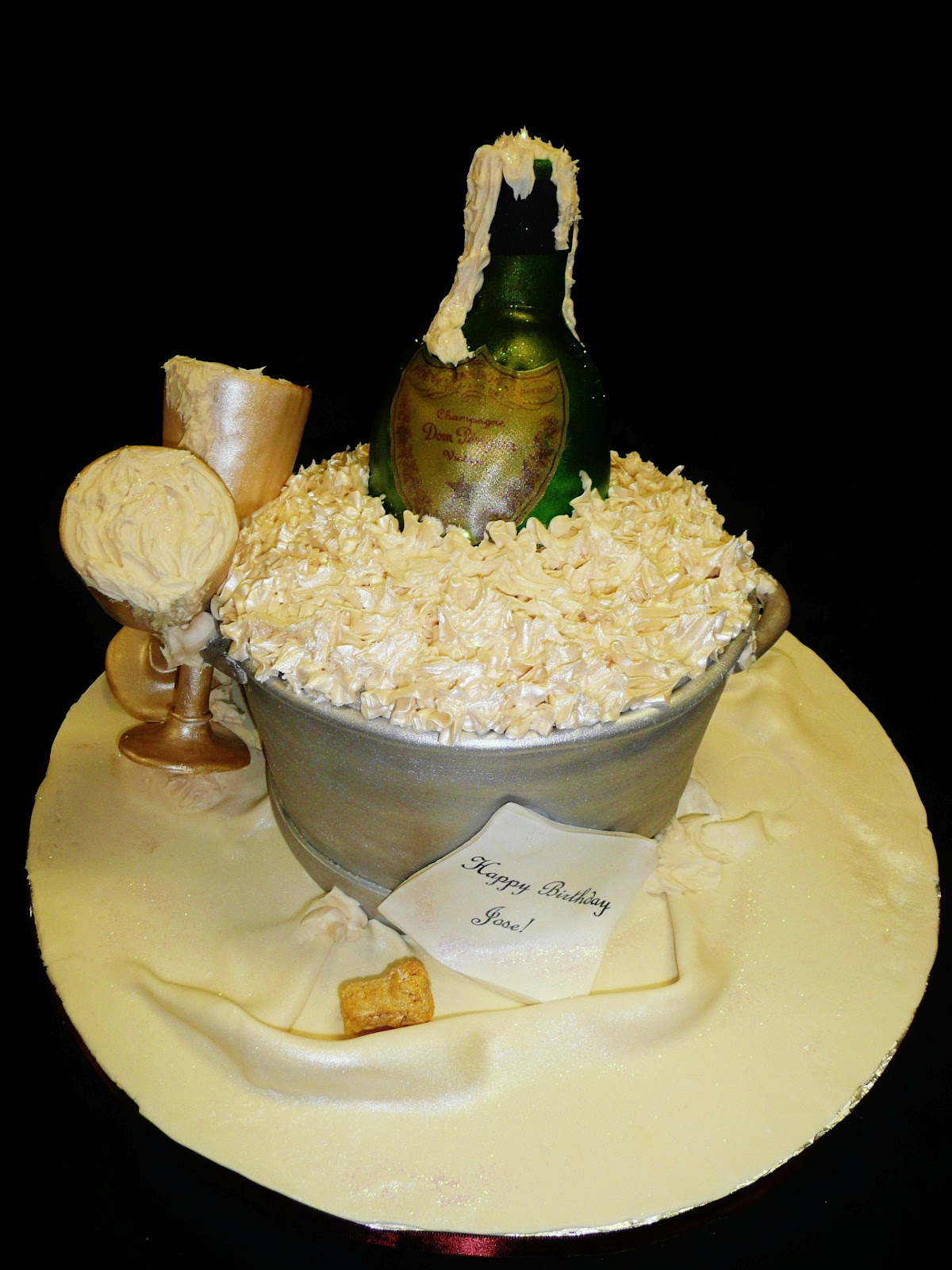 Baking with Roxana&rsquo;s Cakes: Dom Perignon Birthday Cake