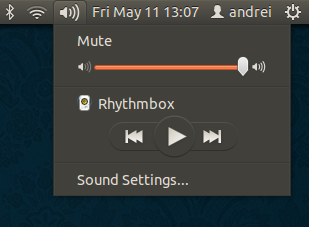 ubuntu sound menu