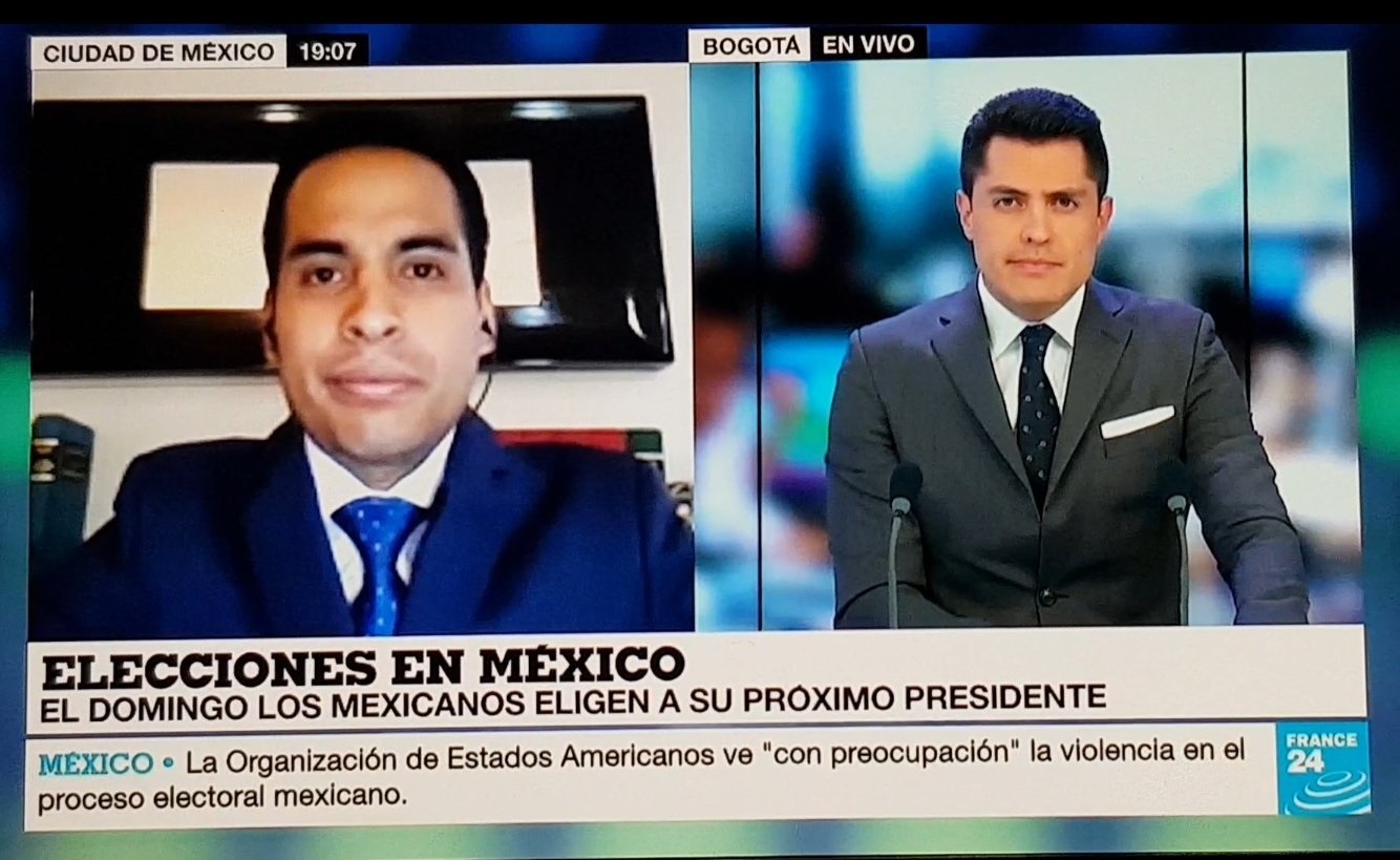 Entrevista Internacional con el Canal France24 para Colombia.