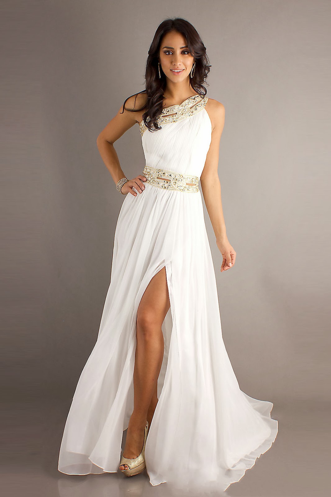 Beautiful White Prom Dresses Pictures