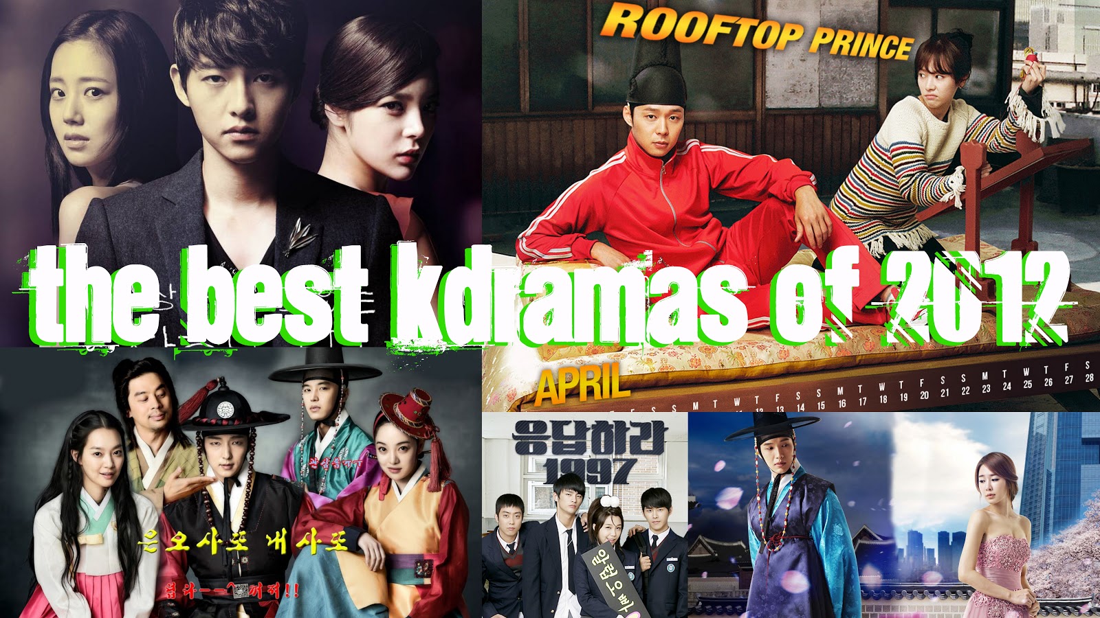 Kdrama Therapy: The Best Kdramas of 2012 (preliminary)