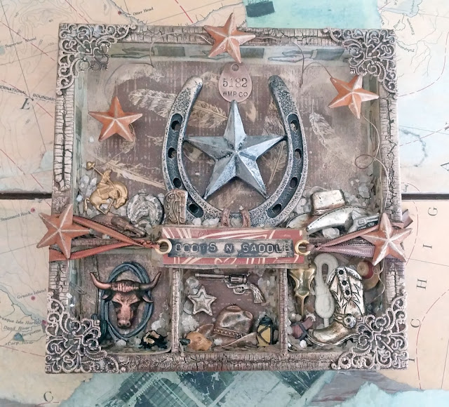 starrgazer creates Boots n Saddle Shadow Box