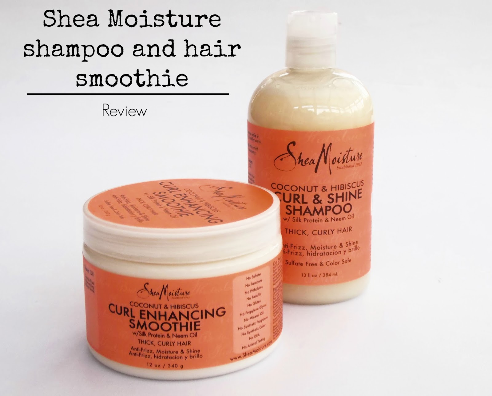 Megaaanii Shea Moisture shampoo and Hair Smoothie review