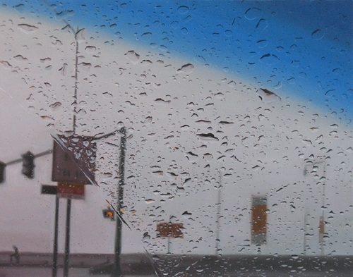 09-Angle-Gregory-Thielker-Oil-Paintings-In-The-Rain-Photo-realistic