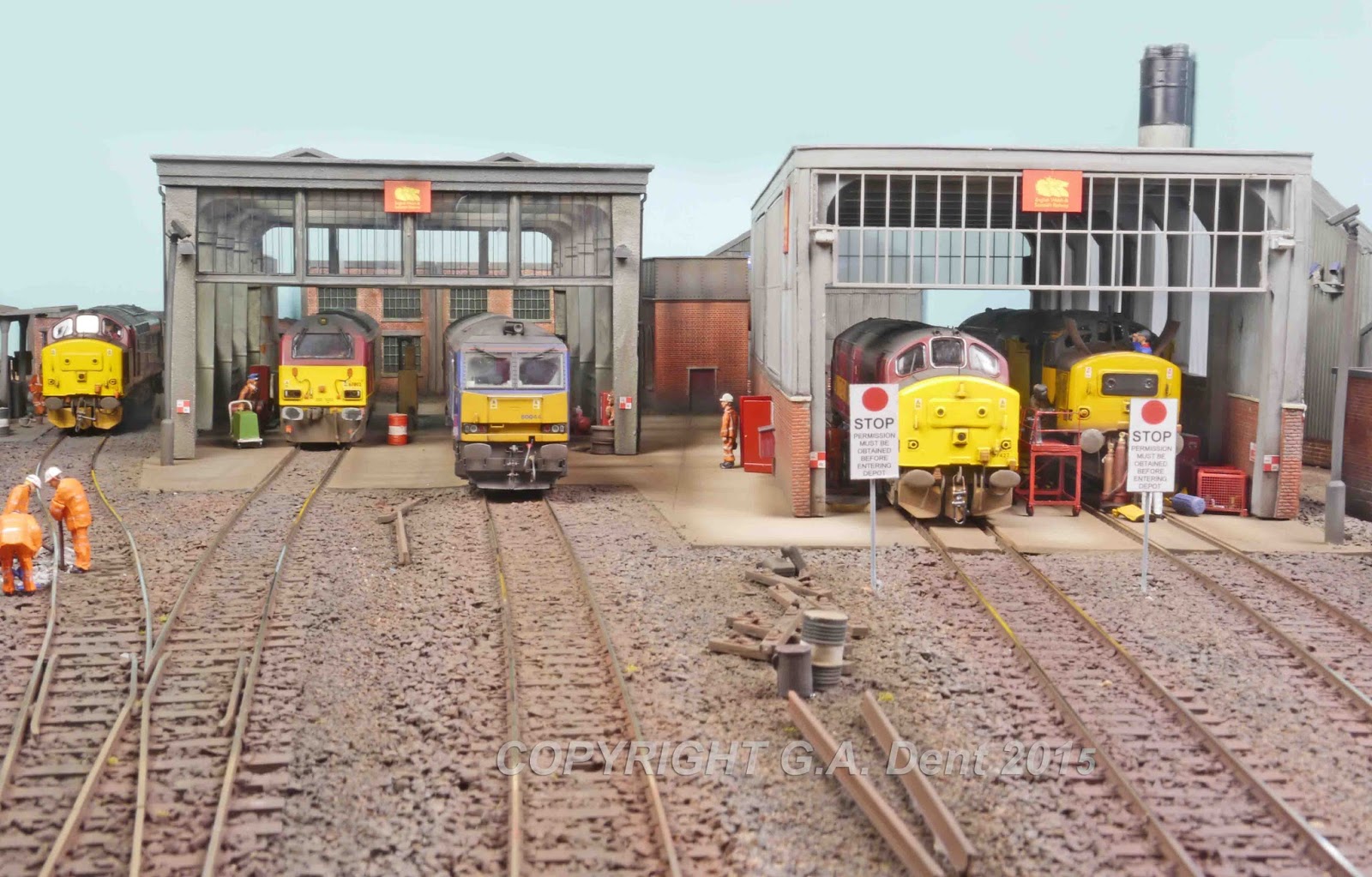 engine shed OO gauge Network Rail Custom Depot Signs 00 gauge diesel depot 
