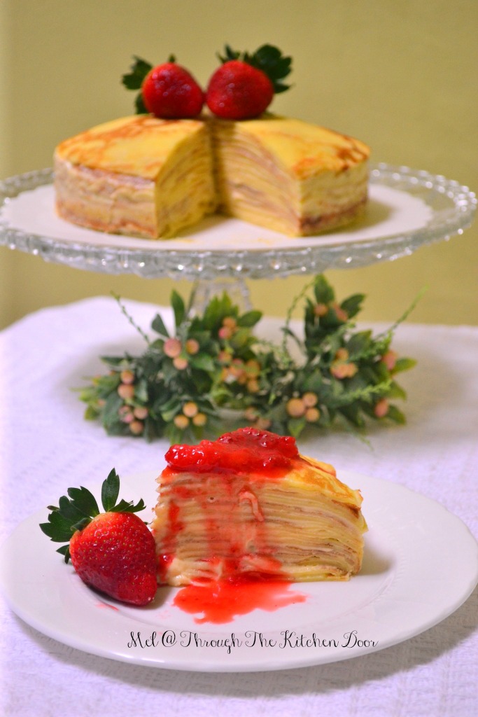Through The Kitchen Door Mille Crepe With Vanilla Cream Custard