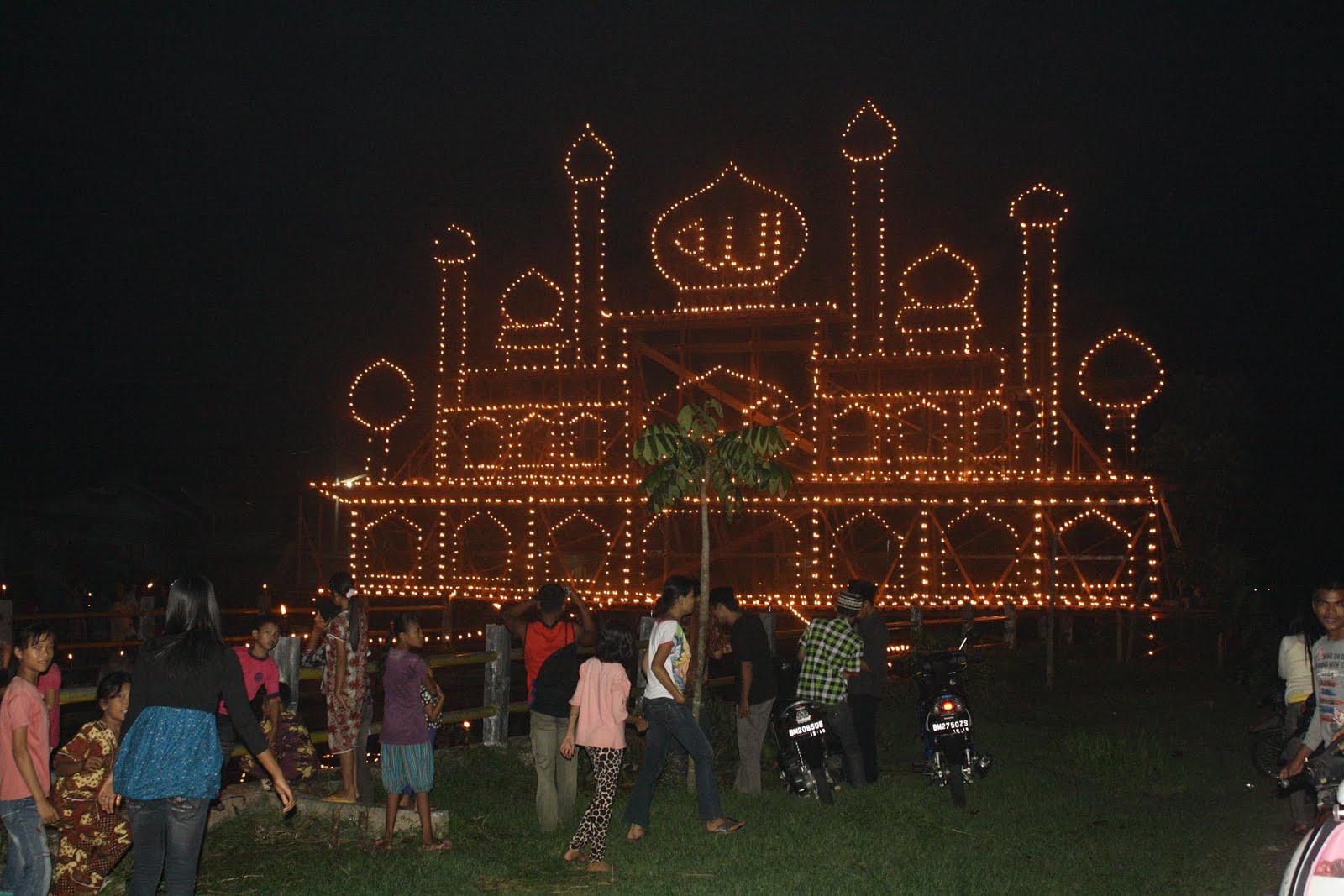 Kabarrohil Pesona Lampu Colok Malam 27 Ramadhan, Tempat