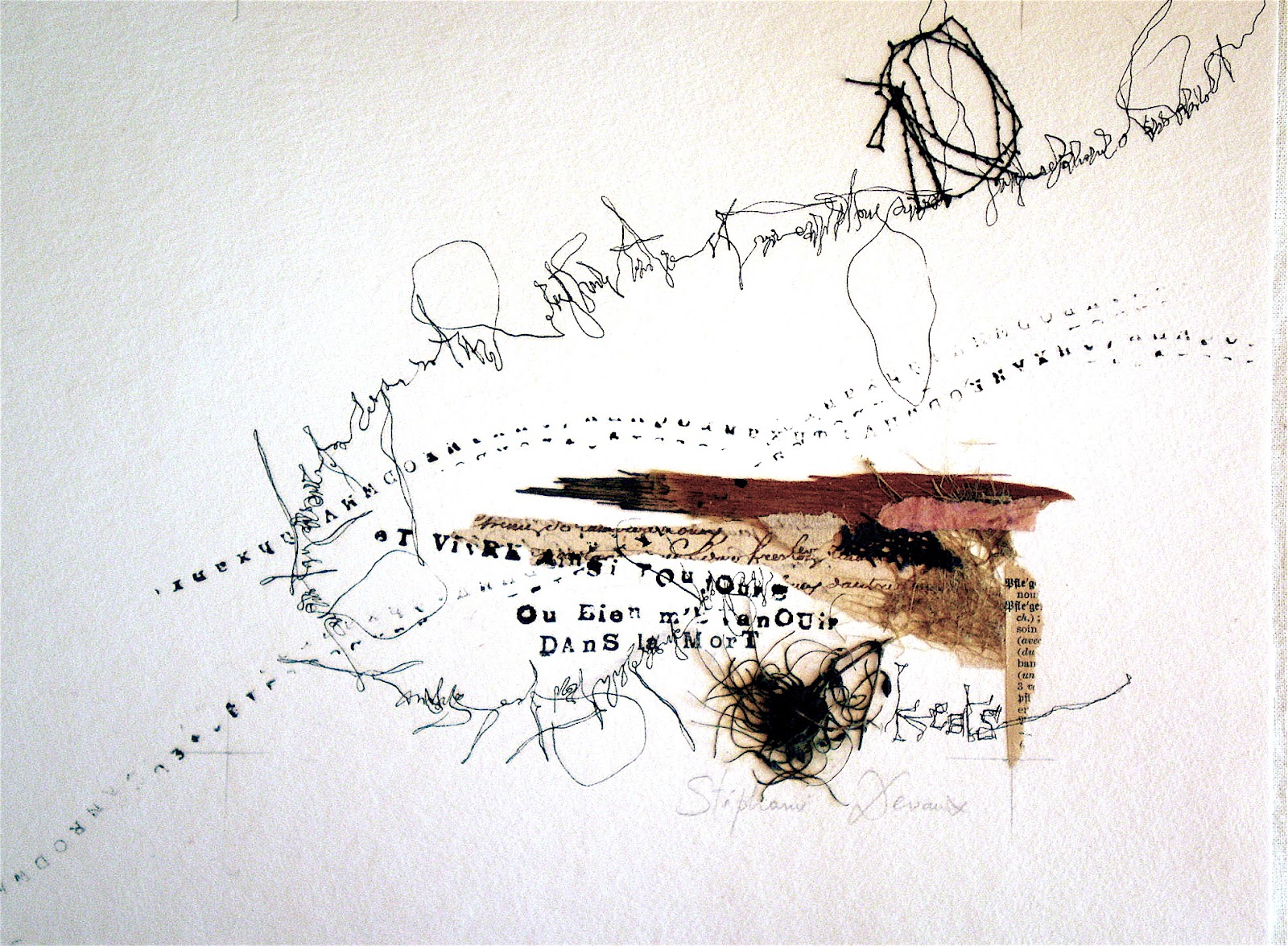 Stephanie Devaux Textus Bright Star Calligraphy Artwork Book Art Text Art