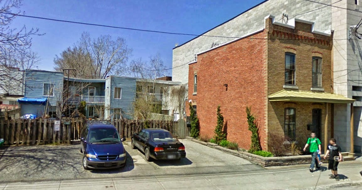 Vanishing Montreal Before and After Small House on StAmbroise