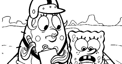 Interactive Magazine: fear of driving coloring pages spongebob