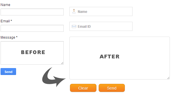 custom blogger contact form