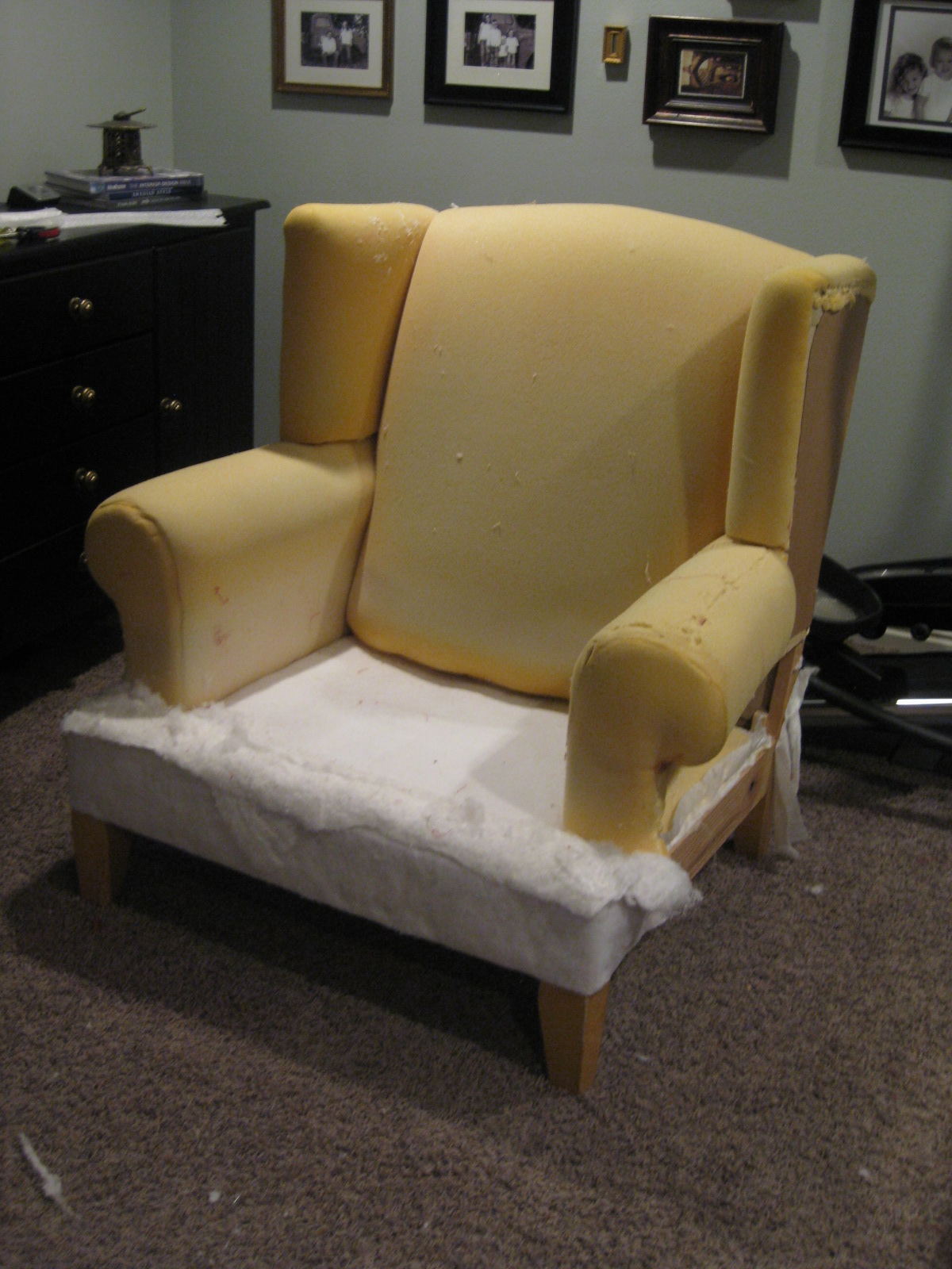 TDA decorating and design Reupholstered Arm Chair Reveal and Tutorial