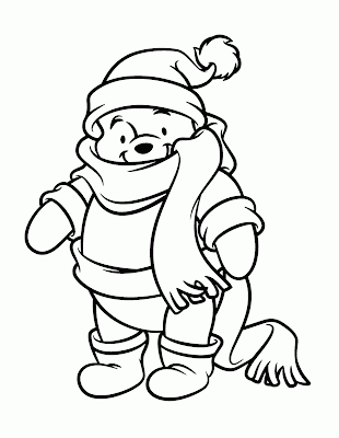 Winnie The Pooh Christmas Coloring Pages 5