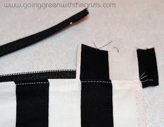close up of zipper end coverings