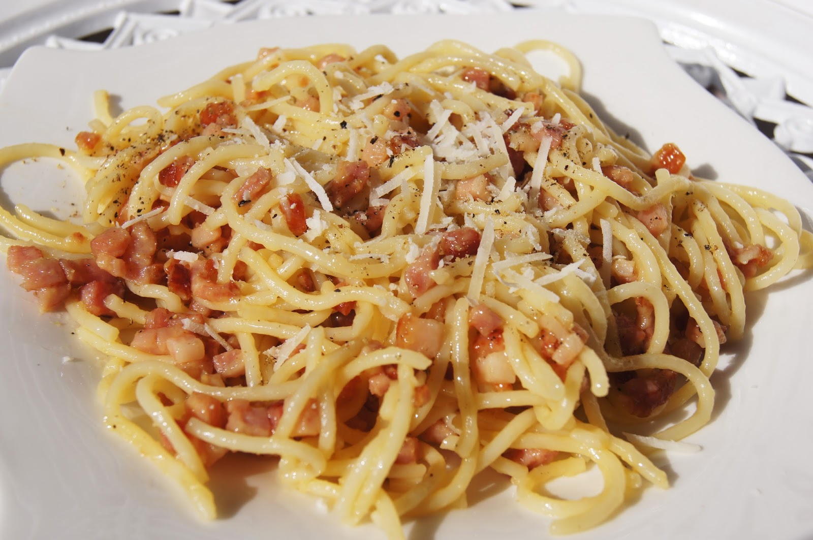 My Beauty Joy Oryginalne włoskie Spaghetti Carbonara przepis )