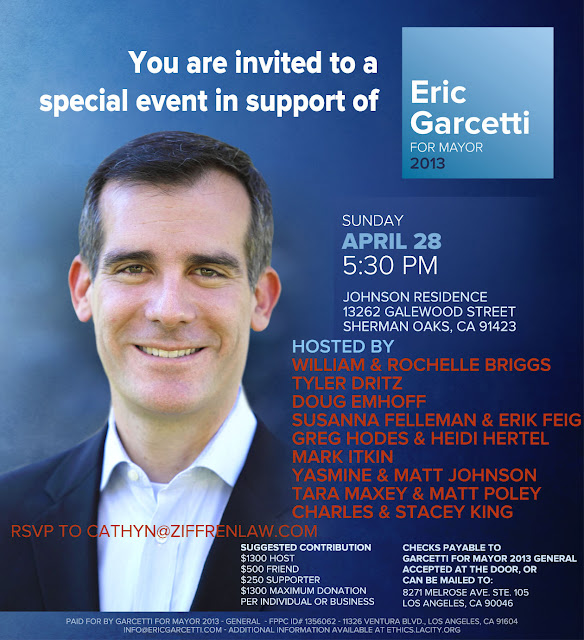We're Cooking for You + Eric Garcetti at this Event