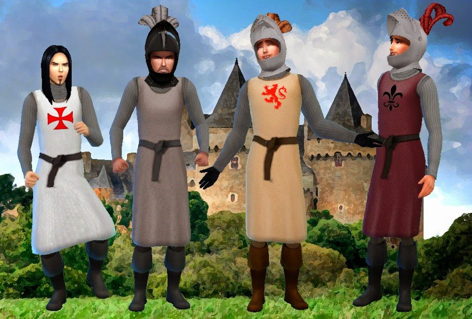 sims - Sims 4: Одежда в стиле фэнтези, средневековья и тому подобное - Страница 2 MedievalWarrior