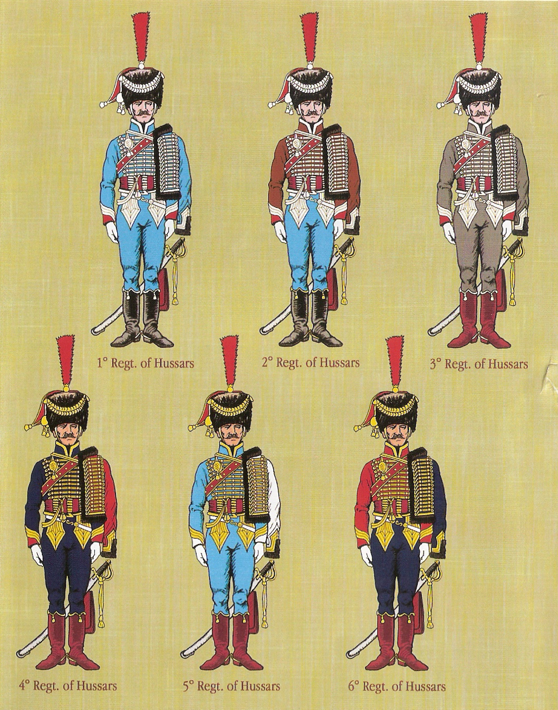 Husares franceses y aliados 018+Captain+of+Hussars+-+Corps+d%2527Elite+-+1806-1812+%2528leaflet+-+uniforms+1%2529