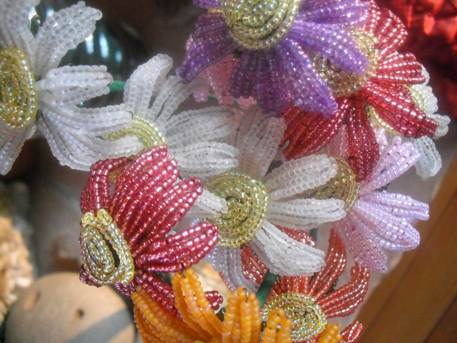 Very Tres Chic Handmade Wedding Bouquets in French Beaded Flowers/Very