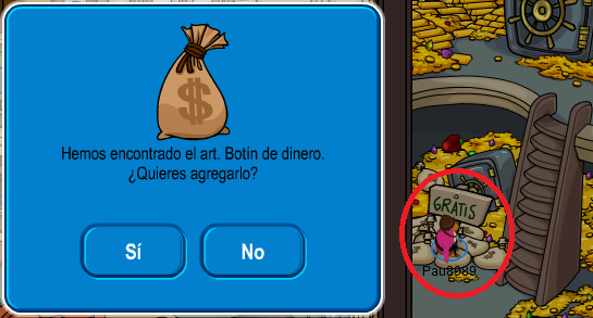 PAULINA - CLUB PENGUIN: ITEM DE BOLSA DE DINERO PAULINA - CLUB PENGUIN: ITEM DE BOLSA DE DINERO
