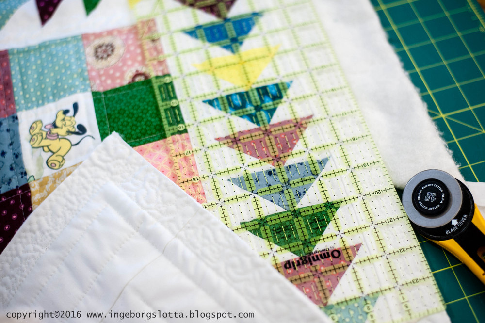 Lotta BabyQuilt basting & binding (part 3/4)