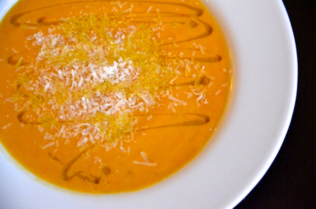 PIZZA FOR BREAKFAST A RHAPSODY IN ORANGE PUMPKIN SOUP
