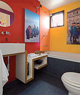 Amo la decoración: BAÑOS COLORIDOS