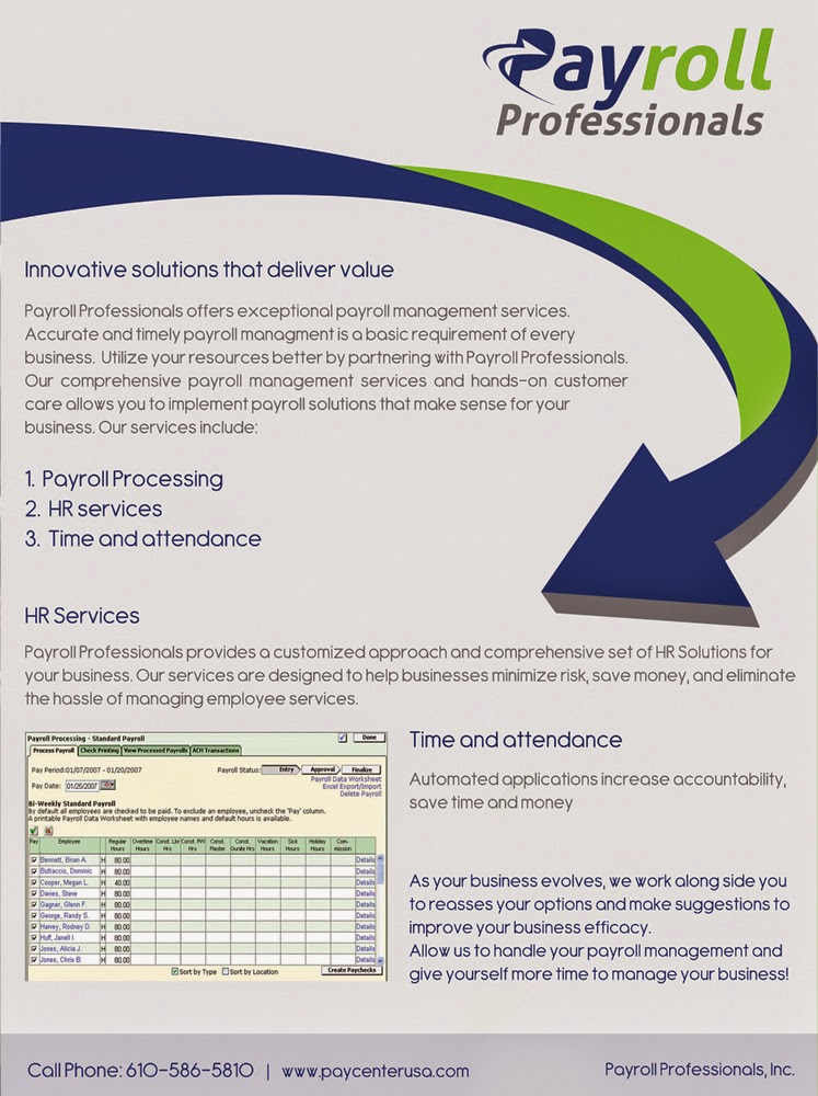Ashish Desk Flyer Design for Payroll Professionals