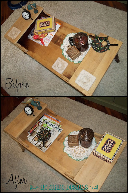 Naked Coffee Table Before & After {be made designs}